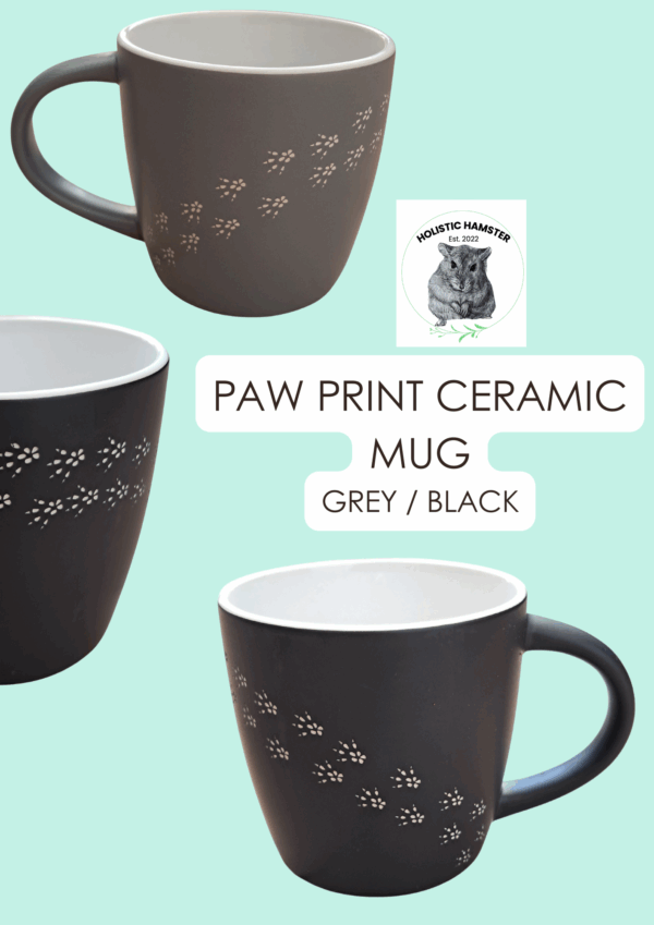 Paw print ceramic mug